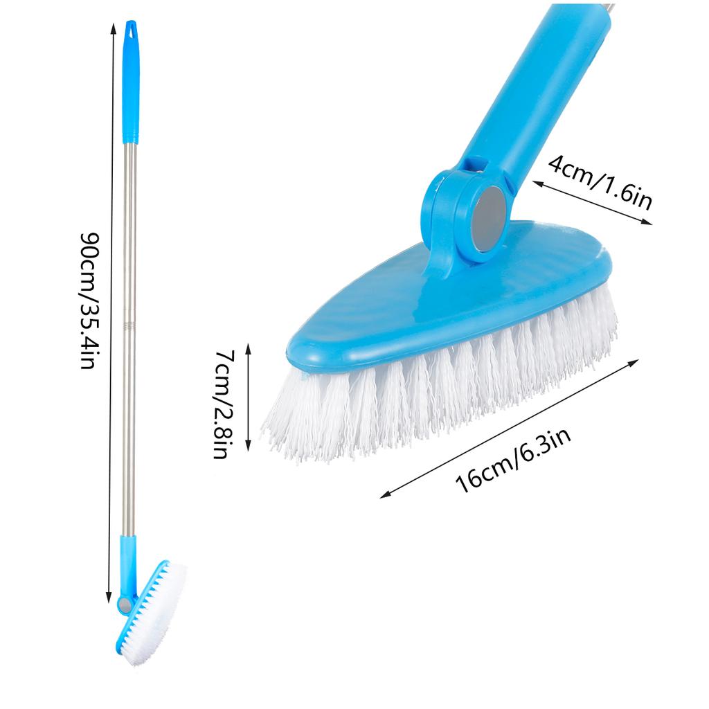 Adjustable Cleaning Brush Set Floors Cleaner Tools Cleaning Scrub Household Wiper Sponge Brush for Bathroom Shower Kitchen Tools
