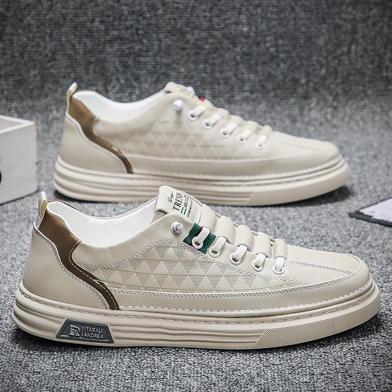 Новая осенняя трендовая обувь для мужских повседневных кед, легкая мягкая подошва, маленькие белые туфли в корейском стиле, для повседневной моды, спортивные кроссовки для бега