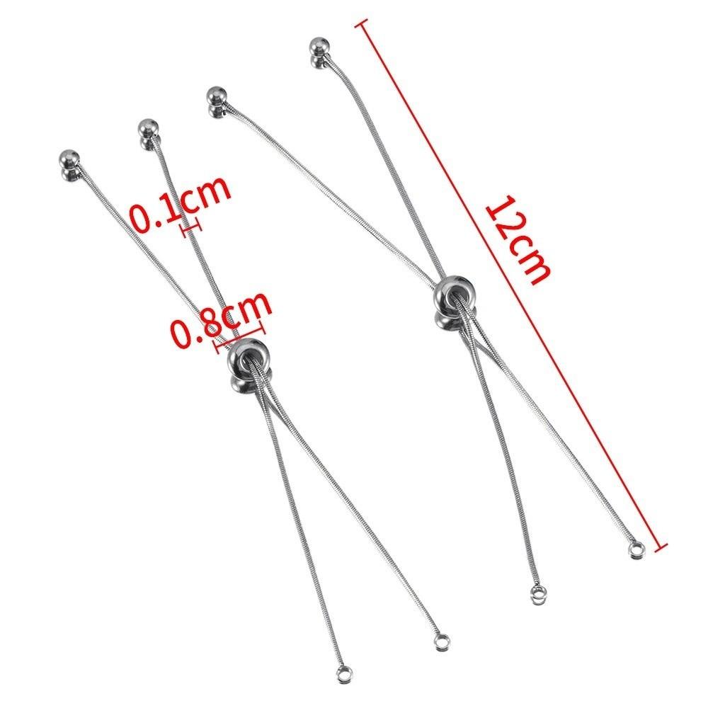 5Pcs Silver Necklace Extender Hand Bracelet Extensions Necklace Adjustment Accessories