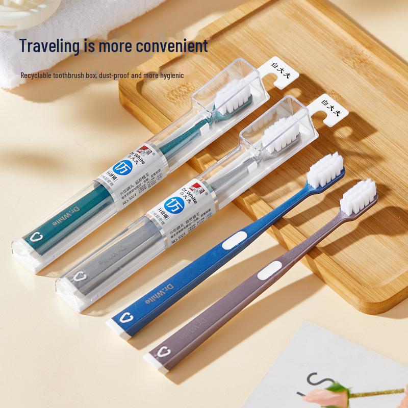 «Премиум-мягкая зубная щетка с 10 000 щетинками и широкой головкой для бережного ухода за деснами и чистки зубов, в индивидуальной упаковке»