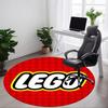 1 шт. Коврик для пола LEGO Office Круглый, Коврик для помещений, Подходит для офиса, Спальни, Гостиной, Домашнего декора, Декор комнаты, Offic a0928182