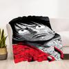 1PC One Piece Luffy Outdoor Flannel Throw Blanket - HD Printed Lightweight Soft Warm All-Season Blanket for Sofa, Bed, Travel - Machine Washable077
