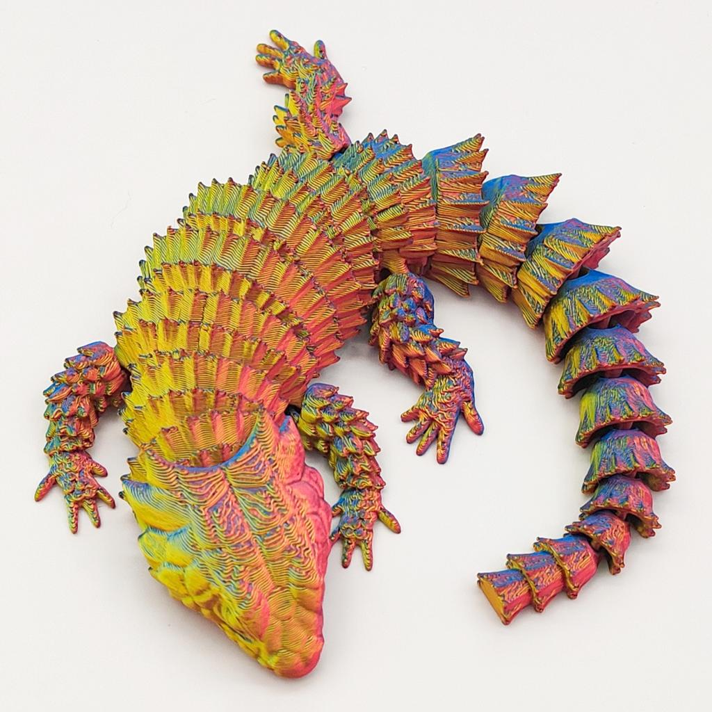 3D Printed Toys Lizards Animals Figures Model Multi-joint Movable Ornament Decorative Desktop Creativity Novelty Kids Gifts Toy