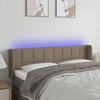 VidaXL LED Headboard Bedroom Furniture Double Bed Accessory Head of Bed Frame Interior Taupe 3123238