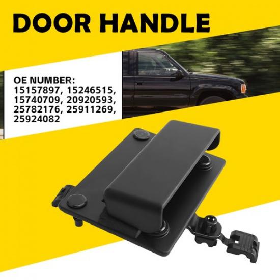 Rear Cargo Exterior Cab Door Latch Handle Black For 1999-2000 Cadillac Escalade