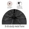 Southampton Football Pattern Printed Mini 5 Folds 8 Ribs Compact Umbrella Windproof Waterproof Lightweight Portable Folding