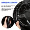 D4Car Steering Wheel Handle Cover Anti-skid Steering Wheel For Mercedes Benz C180 C300 W124 W176 W177 C200 C260 GLC CLE CLA AMG