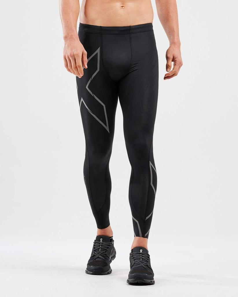 2XU MCS Беговые компрессионные спортивные длинные компрессионные поддерживающие тайтсы и Номер продукта MA5305B Тайтсы, Мужские, Всесезонные тайтсы, Черные, Нижнее белье, Тайтсы,