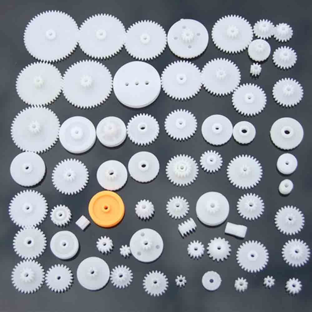 Necessary Kit Robot Plastic Motor Single Double Layer Worm Gears Cog Wheels Shaft for DIY Crown