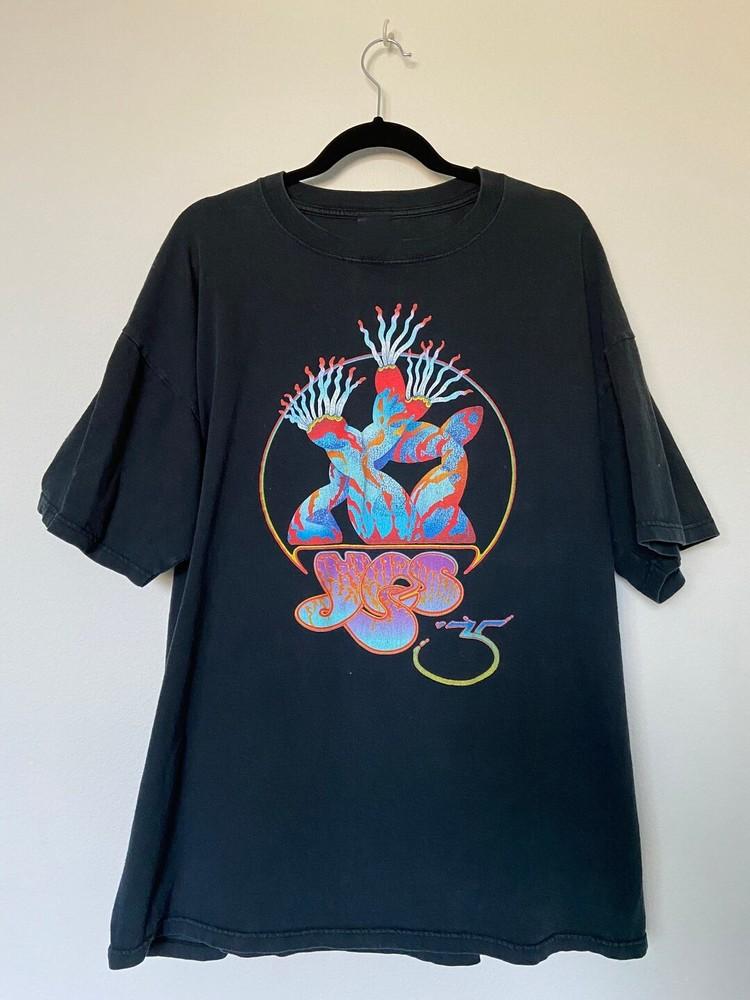 Retro YES Band Concert Tour Black unisex S5XL Tshirt SN218 Unisex T-Shirt