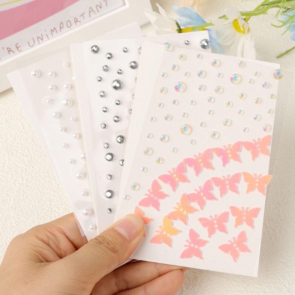 Самоклеящиеся наклейки из смолы наклеиваются на лицо, кристаллические наклейки для волос, макияжа лица