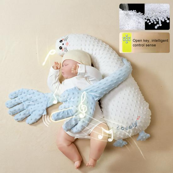 Успокаивающая ладошка для младенцев Мягкая плюшевая помощь для сна Подушка для поддержки сна ребенка Игрушка-антистресс для младенцев