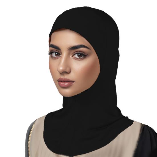 Women Headscarf Hat Solid Color Ethnic Top Hat Comfortable Elastic Hair Bag Head Wrap Headwear Hair Accessory