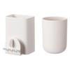Fasola No Punching Household Mouthwash Cup Brushing Cup Wall Mounted Toothbrush Toothpaste Shelf Toilet Storage Box