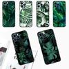 Чехол-листок тропического зеленого растения для Samsung Galaxy M20 M32 M52 M56 M06 M16 M36 M54 M34 M14 M35 M55 M15 M11 M31 M13 M53