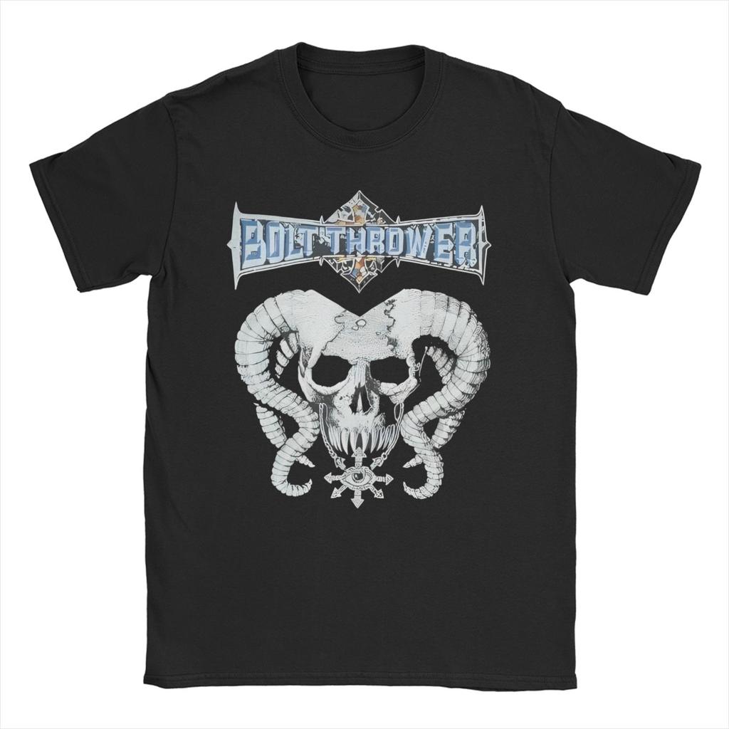 Bolt Thrower Rock Band Logo T Shirts Men Women's Cotton Crazy T-Shirts Round Collar Tee Shirt Short Sleeve Clothes Summer