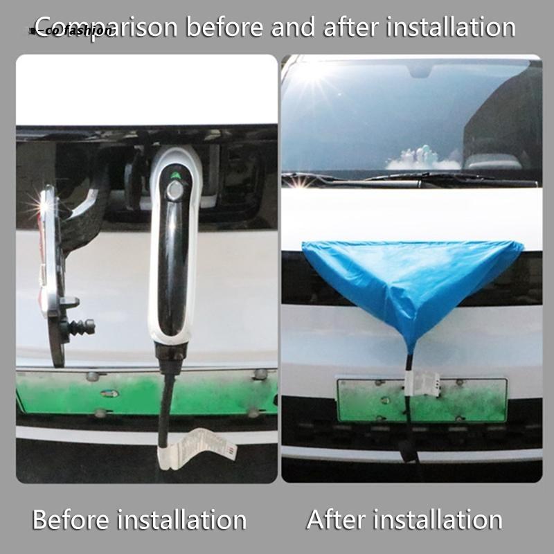 Car Charging Port Cover Charger Rain Bag Magnet Adsorption Waterproof Protection