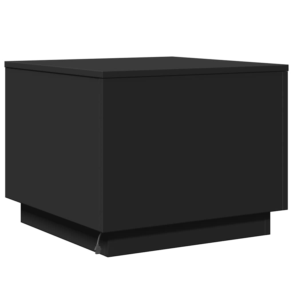 LED Coffee Table Black 50 x 50 x 40 cm