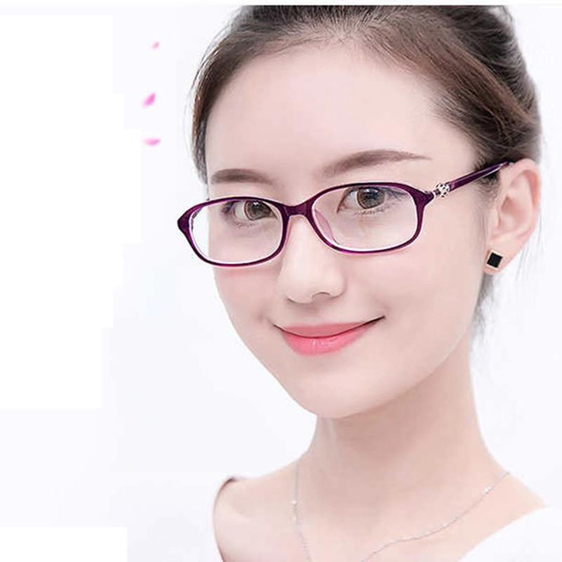 High-definition fashionable and elegant new metal prescription glasses for women, anti-blue light reading glasses for the elderly