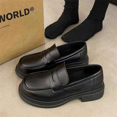 Модные туфли Лолиты женские японские студенческие черные туфли для косплея кавайные туфли женские туфли с короткими носами ретро туфли Мэри Джейн JK Uniform