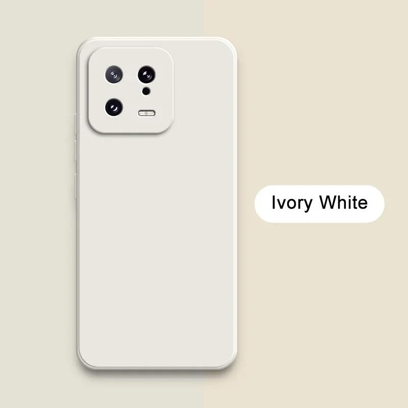Square Liquid Silicone Phone Case for Xiaomi 13 13T Pro Ultra Lite 360 Protective Soft Back Cover Mi 13Pro 13Lite Shockproof Bag