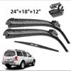 Fits Pathfinder R51 (2005-2012) 24"+18"+12" Front & Rear Wiper Blades