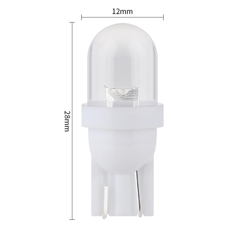 10pcs Car T10 LED Light Lamp 12V White Bulbs Auto Clearance Lamp Instrument Light Reading Lights Taillight License Plate Light