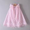 2025 Aisha Sequined Mesh Christmas Cloak for Girls - Lightweight Summer Cape