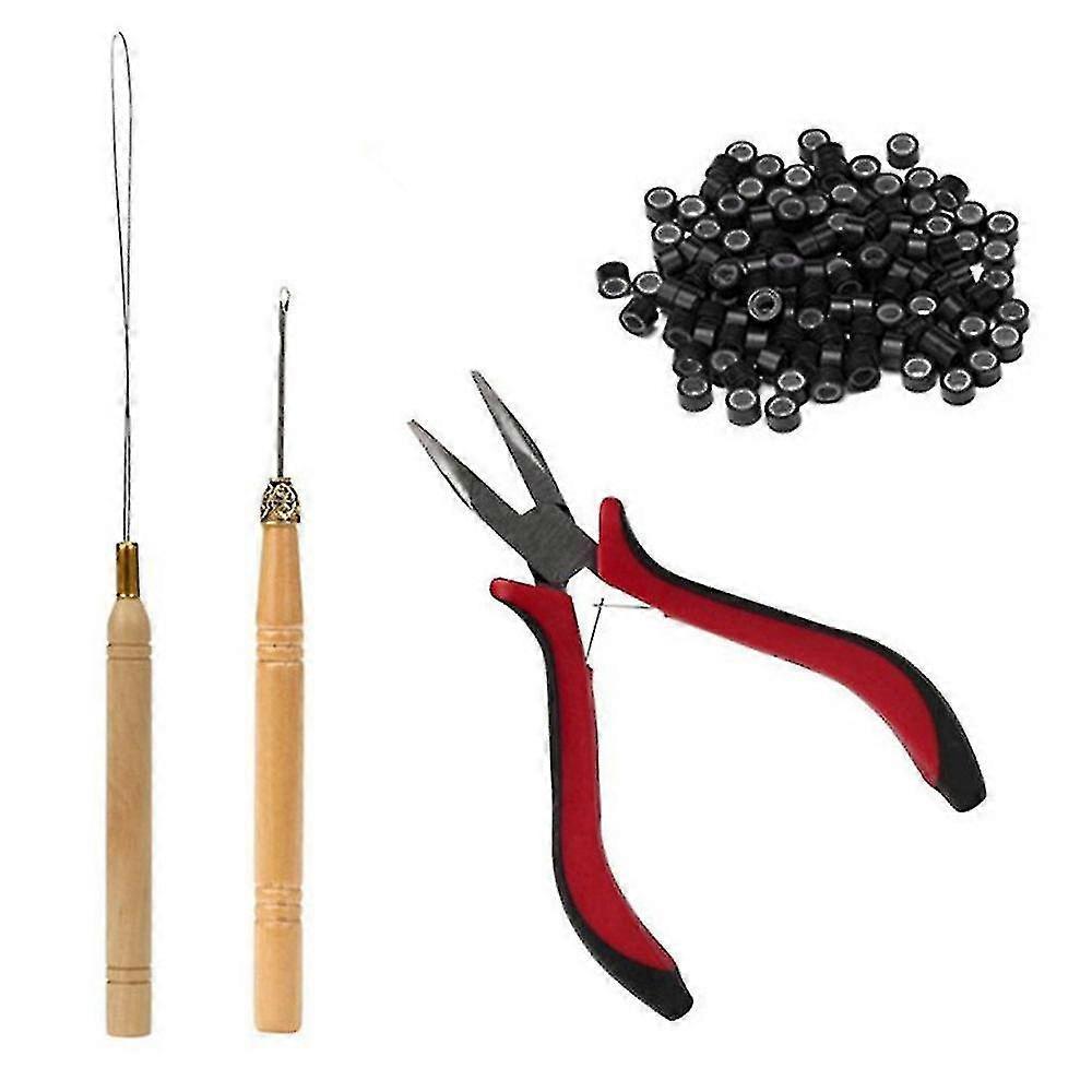 4 In 1 Set 500pcs Micro Ring Set Micro Rings Loop Needle Micro Ring Pliers Hy