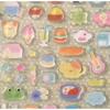 Cute Transparent Cartoon Sushi Burger Stickers for Scrapbook Phone Case Personalized DIY Decoration 1pc Arts Crafts