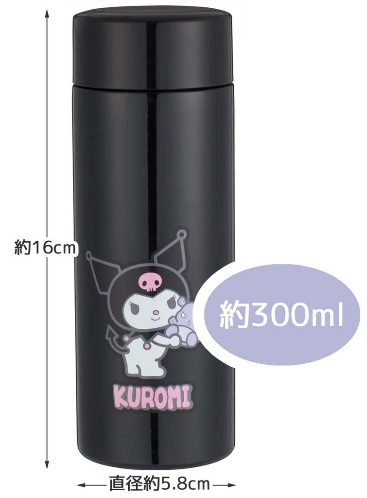Бутылка-кружка Skater Kuromi Sanrio 300 мл, ультралегкая бутылка для воды из нержавеющей стали STYL3-A