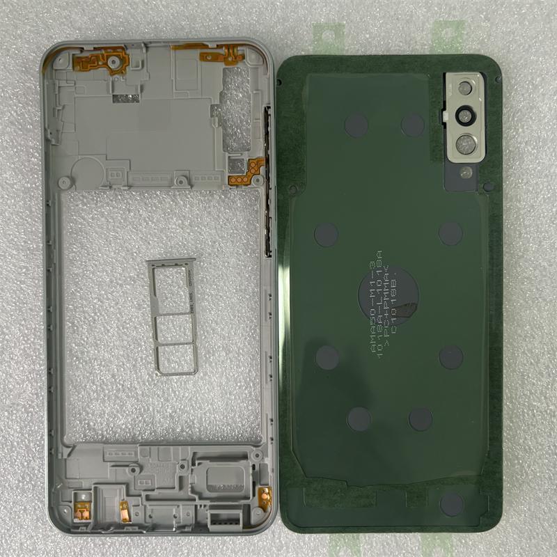 Полный корпус для Samsung Galaxy A50 2019 A505 A505F A505DS Крышка средней рамки Задняя крышка аккумулятора Задняя крышка Запасные части для ремонта