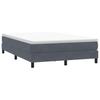 Box Spring Bed with Mattress Dark Gray 160x210 cm Velvet