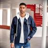 Мужской осенний кардиган-куртка с капюшоном - Новинка, повседневная однотонная толстовка