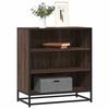 VidaXL Buffet Brown Oak 68x35x76 Cm Engineered Wood and Metal, Storage Cabinet, Entryway Furniture, Accent Furniture 848978