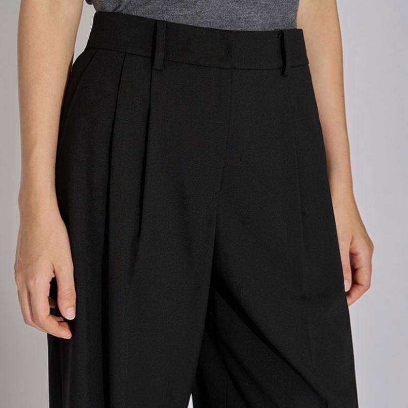  Она S Miss Two Tuck Back Banding Straight PantS SwwSlo31020 Bk