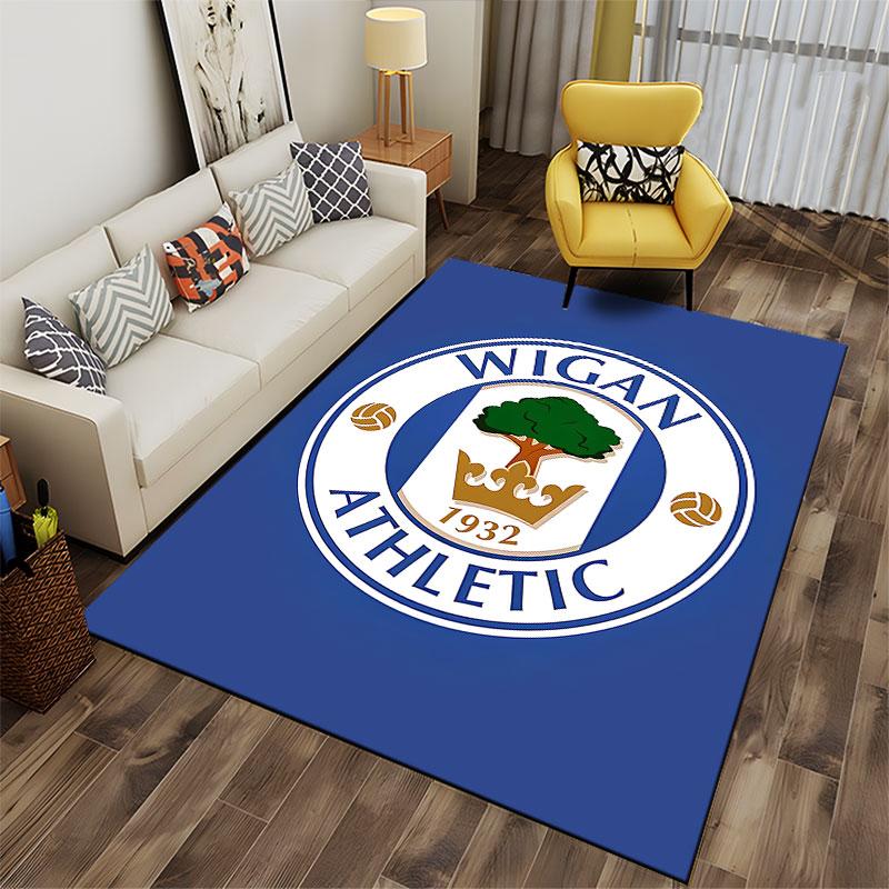 Wigan Athletic Logo Carpet suitable as a non-slip mat for the living room or bedroom sofa