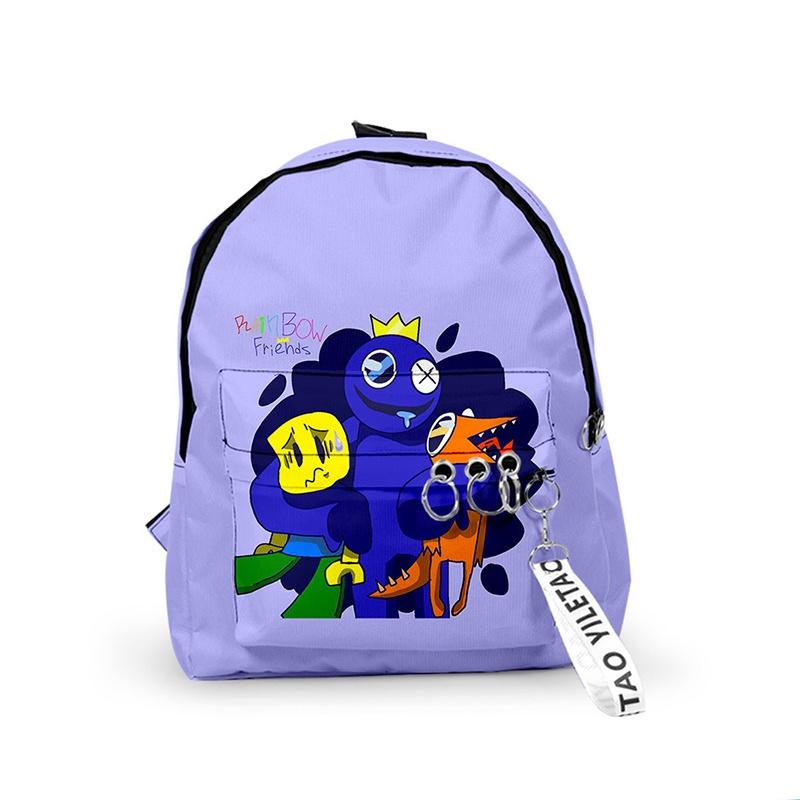 Рюкзак Roblox Rainbow Friends из прочного полиэстера, школьный рюкзак для путешествий, рождественский подарок