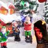 Christmas Village Christmas Scene with LED Lights and Moving Train Christmas Tabletop Decoration 20x19.5x20 cm Multicolor