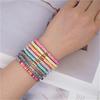 Outfit Ornament Holiday Beach Women's Bracelet Bracelet Fashionable Stylish Pottery Letters Colorful Soft Style Accessories