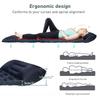 1pc 190*60*5cm Ultralight Air Cushion Sleeping Pad Rectangular Nylon Foldable Camping Mattress with Built In Air Pump Ideal
