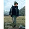 David Bella Medium and Large Children's Knitted Jacket 2026 Winter New Casual Fleece-Lined Long-Sleeve Warm Top for Boys and Girls