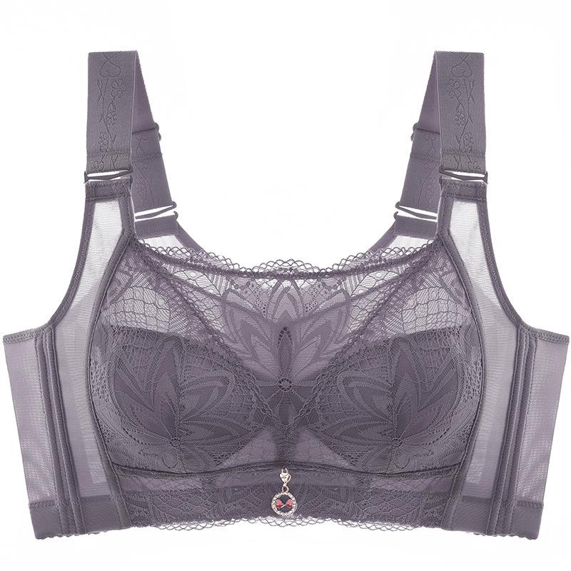 Женский регулируемый бюстгальтер большого размера, беспроводной бюстгальтер, ультратонкое дышащее нижнее белье, собранный бюстгальтер пуш-ап