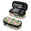 Stationery Pencil Case Practical 300D Polyester Zipper Closure with Main Pocket Mesh Layer and Removable Pen Divider for Students
