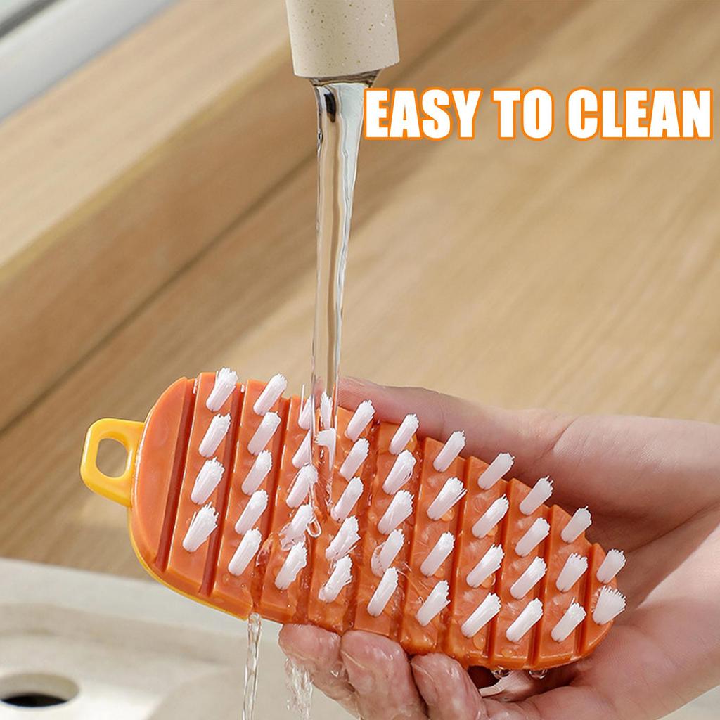 Flexible Multifunctional Fruit Vegetable Brush for Household Kitchen Cleaning Yam and Potato Puree Removal Cleaning Fruit Brush