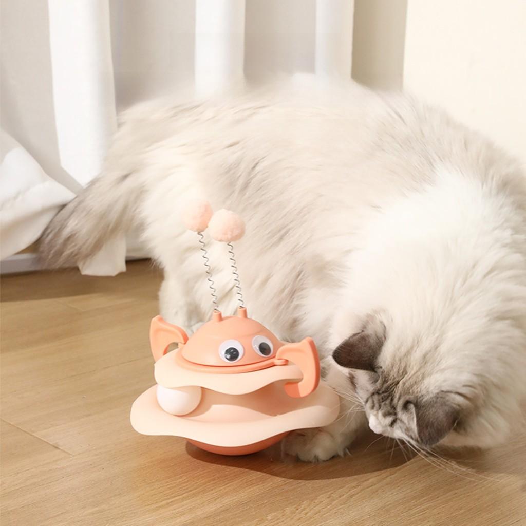 Набор игрушек для кошек с надувной пчелой-неваляшкой и игровым колесом для интерактивной игры и в подарок