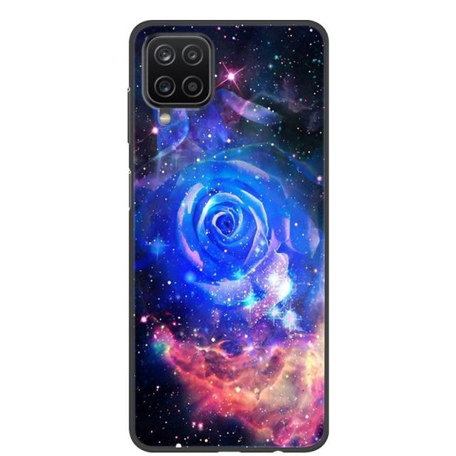 Чехол для Samsung A12, 2021, черные мягкие силиконовые чехлы из ТПУ для телефонов Samsung Galaxy A12 M12, чехол с крутым дизайном, чехол-бампер A 12