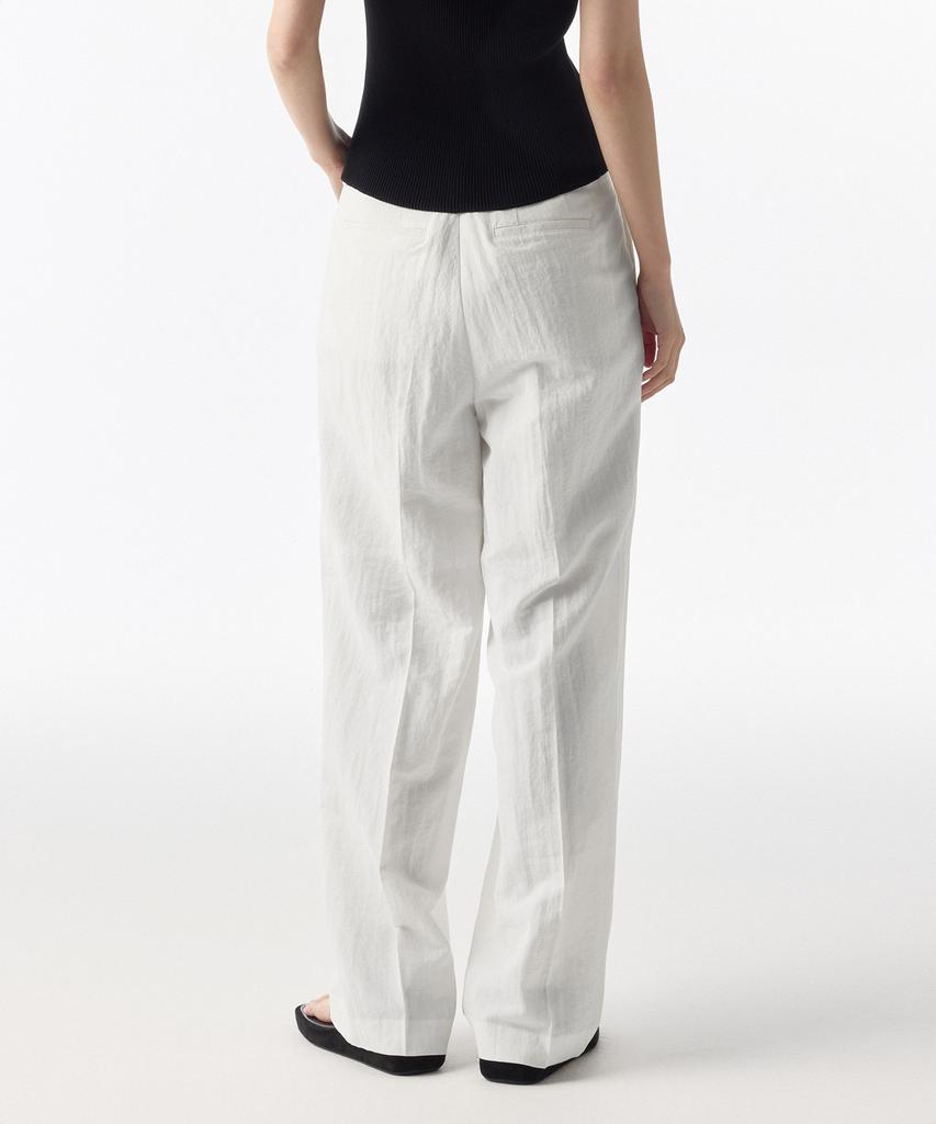 MUSINSA STANDARD WOMAN Women'S Crinkle Wide Pants [White]