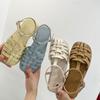 New Women's Woven Roman Sandals  - Wearable, Comfortable and durableAdjustable Ankle strapFlat, Closed-toe Loafers