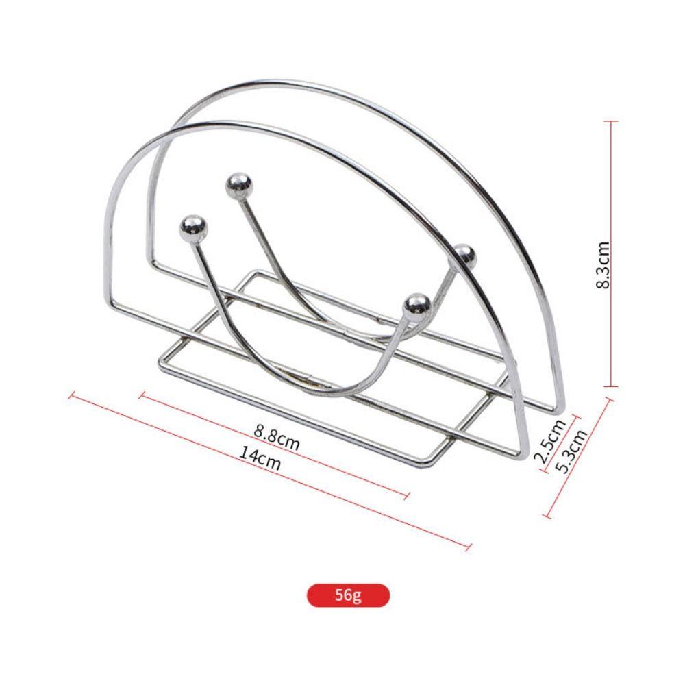 Fanshaped Napkin Clip Rack Box Creative Napkin Storage Case Durable Table Napkin Holder Restaurant